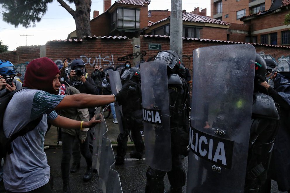 Temblores ONG atribuye el homicidio de 37 colombianos durante el paro nacional a la Policía. (Colprensa - Camila Díaz)